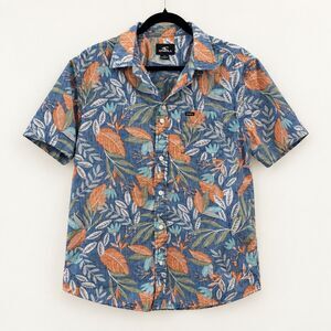{O’Neill} tropical-print short-sleeve button-up shirt, S